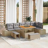  Sjedeća garnitura za vrt 9 kom. poliratan 319 x 154 x 85 cm | shoptok.hr