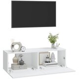  Zidni TV ormarići 2 kom bijeli 100x30x30 cm konstruirano drvo | shoptok.hr