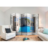 Artgeist PARAVAN bela, svetlo modra | Shoptok.si
