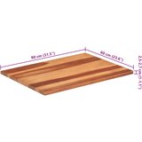 Stolna ploča od masivnog drva bagrema 25 - 27 mm 60 x 80 cm | shoptok.hr