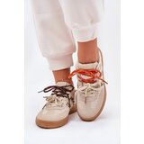 Boto Women's Sneakers With Double Lacing Leopard Beige Ollabes | Shoptok.si