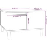 vidaXL Stolić za kavu boja hrasta 55 x 55 x 36 5 cm konstruirano drvo | shoptok.hr