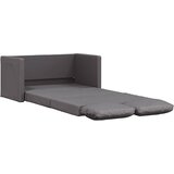  Podni kauč na razvlačenje 2-u-1 sivi 112x174x55 cm umjetna koža | Eponuda.com