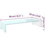  Stalak za TV/monitor stakleni zeleni 80 x 30 x 13 cm | Eponuda.com