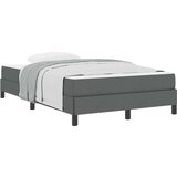 vidaXL Postelja z vzmetnico Drugo Temno siva 120 x 190 cm blago | Shoptok.si