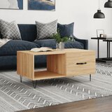 vidaXL Stolić za kavu boja hrasta 90x50x40 cm konstruirano drvo Cijene