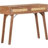 vidaXL Konzolna mizica 100x35x76 cm trden mangov les | Shoptok.si