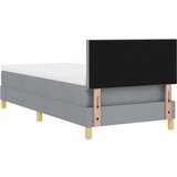 vidaXL Postelja z vzmetnico svetlo siva 90x200 cm | Shoptok.si