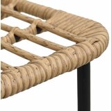  Vrtna garnitura - 7-dijelni vrtni blagovaonski set od poliratana i stakla - boja hrasta i crna Dužina stola 190 cm 6 | shoptok.hr