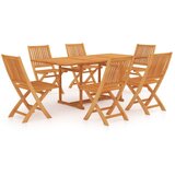  7-dijelni vrtni blagovaonski set od masivne tikovine | shoptok.hr