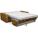 Makamii Gorčično rumena raztegljiva sedežna garnitura iz rebrastega žameta 195 cm Nona – | Shoptok.si