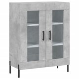 Maison Chic Komoda - Predalnik betonsko siva 69,5x34x90 cm inženirski les, (21718901) | Shoptok.si