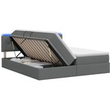  LED krevet za pohranu s madracem Tamnosiva 180 x 200 cm Tkanina | shoptok.hr