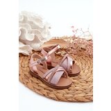 Kesi Shiny children's sandals with velcro, pink Delphina | ePonuda.com