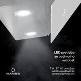 Klarstein Alina napa za odvod dima, 80 cm, 600 m³/h, Tiha, EEK A | Shoptok.si