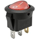  Okrugli crveni prekidač 21mm, 2pola/3pina | Eponuda.com