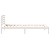  Krevetna konstrukcija Bijelo 80 x 210 cm Čvrsto borovo drvo | shoptok.hr