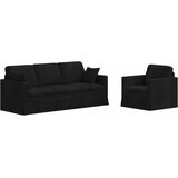  Set sofe 2 pcs Crna 198 x 78 x 80 cm Baršun | shoptok.hr