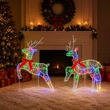  Božićni irvas 2 kom. 40 LED lampica Višebojno 43 x 19 x 65 cm | shoptok.hr