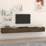 Maison Chic Stenska omarica - Zidna omarica 2 kosa rjav hrast 102x30x20 cm inženirski les iu52, (22062385) | Shoptok.si