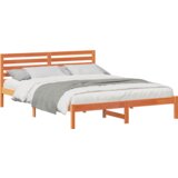 Konstrukcija postelje z vzglavjem Voskast rjav 160 x 220 cm, (5000128026) | Shoptok.si