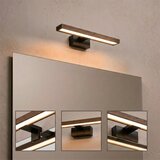 Brilagi LED osvetljenje za kupatilsko ogledalo 3u1 WOODY MIRROR LED/8W/230V IP44 crna/hrast/orah | Eponuda.com
