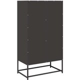 vidaXL Visoka ploča crna 68x39x123 cm čelik | shoptok.hr