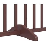 vidaXL Ograda za pse z vrati zložljiva 10 panelov rjava 800 cm les | Shoptok.si