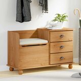  Klupa za pohranu s ladicama ASKIM Smeđa 100 x 39 x 62 cm | shoptok.hr