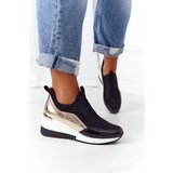 Kesi Wedge Sneakers Slip-On Black-Gold City Beat | ePonuda.com