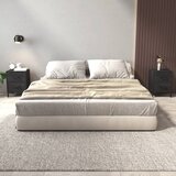 The Living Store Nočna omarica 2 kosa črna 36x30x45 cm trdna borovina - Nočna Omarica, (21420814) | Shoptok.si