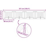  Vrata za pse s postoljem 4 pcs Staro drvo 80 x 60 cm | shoptok.hr