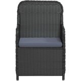  7-dijelni vrtni blagovaonski set s jastucima crni | shoptok.hr