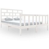  Posteljni okvir bel iz borovine 140x200 cm, (20644525) | Shoptok.si