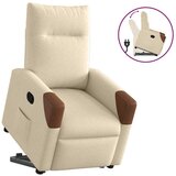 Maison Chic Naslanjač - Relax naslanjač s funkcijo vstajanja krem blago, (22061480) | Shoptok.si