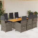  9-dijelni vrtni blagovaonski set sivi od poliratana | shoptok.hr