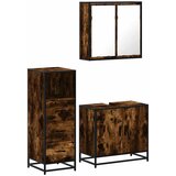  3-dijelni set kupaonskog namještaja boja hrasta drveni | shoptok.hr