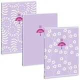 Ars Una Črtasti zvezek A/4 : Soft Touch Purple Spring z dodatnimi sponkami | Shoptok.si