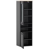 MID.YOU Srednje Visoka Omara Malte, Črna, Barva Hrasta | Shoptok.si
