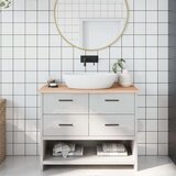  Kupaonska radna ploča 100 x 40 x 2 cm netretirano masivno drvo | shoptok.hr