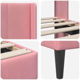  Okvir za krevet s uzglavljem Ružičasta 80 x 200 cm Baršun - Ružičasta 80 x 200 cm | shoptok.hr