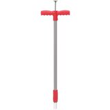 vidaXL Odstranjivač korova crveno-sivi 93 5 cm čelik obložen prahom | shoptok.hr