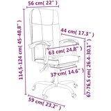  Uredski naslonjač od tkanine svjetlosivi | shoptok.hr