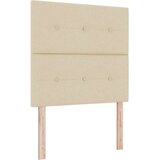 Box Spring postelja z vzmetnico kremne barve enojna tkanina, (22081268) | Shoptok.si