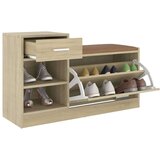 vidaXL Klupa za cipele boja hrasta sonome 94,5 x 31 x 57 cm od iverice | shoptok.hr