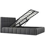 Livetastic OBLAZINJENA POSTELJA 140 cm x 200 cm , les, kovina, tekstil siva | Shoptok.si