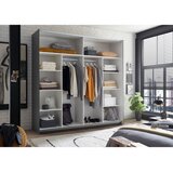 CARRYHOME OMARA Z DRSNIMI VRATI, barve grafita, barve hrasta | Shoptok.si