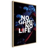  Slika - No Game No Life (1 Part) Vertical 60x90 U prirodnom drvenom okviru | shoptok.hr