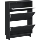 Ormar za cipele EDE 78 x 24 x 103 cm Konstruirano drvo Crna | shoptok.hr