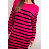 Kesi Włoski Women's striped sweater dress pink | Shoptok.si